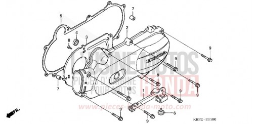 PANNEAU CARTER-MOTEUR G. SCV100F5 de 2005